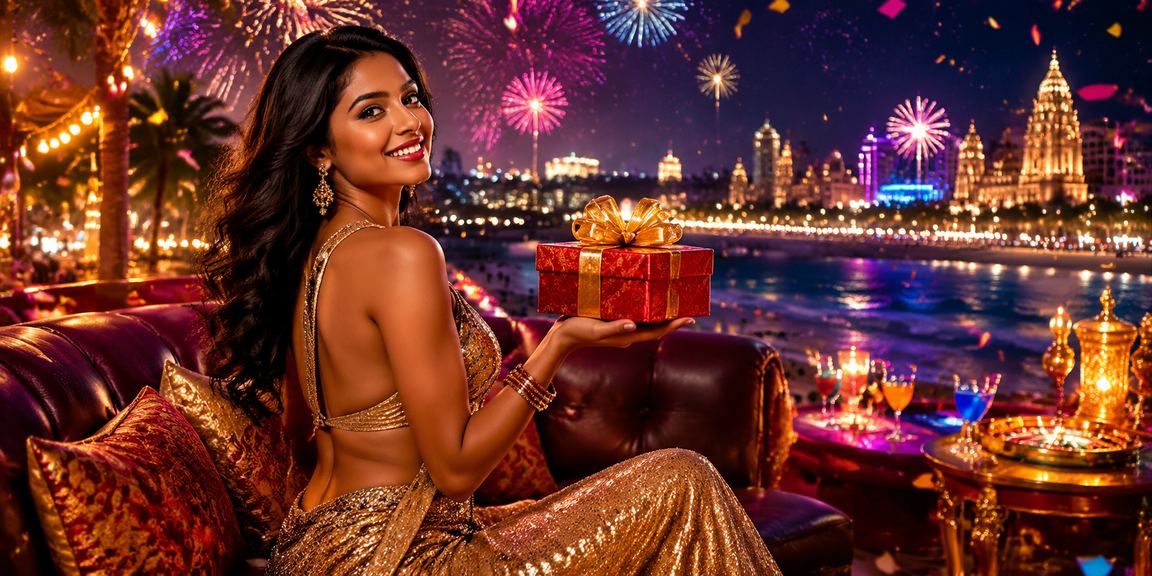 Players enjoying Teen Patti game by the beach with festive atmosphere